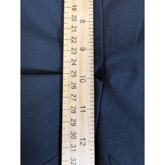 Talbots Hollywood Dark Navy Stretch Dress Pants Trousers Straight Leg 12 - Picture 8 of 9